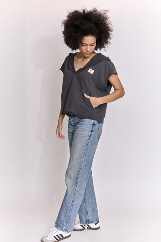 Sweatshirt loose à capuche Arty Club