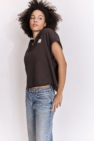 Sweatshirt loose à capuche Arty Club