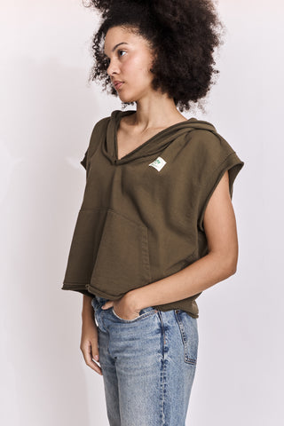 Sweatshirt loose à capuche Arty Club