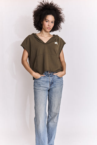 Sweatshirt loose à capuche Arty Club