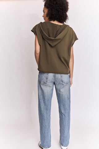 Sweatshirt loose à capuche Arty Club