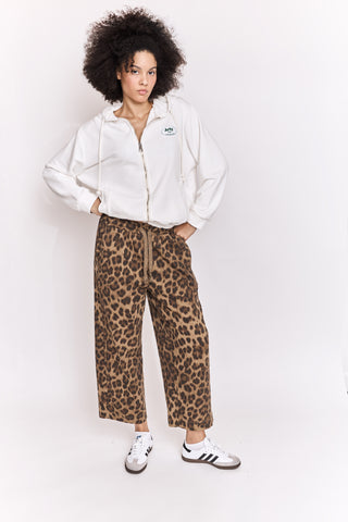 Jogging loose imprimé léopard