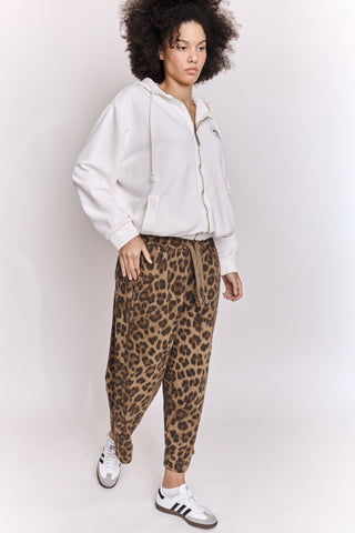 Jogging loose imprimé léopard