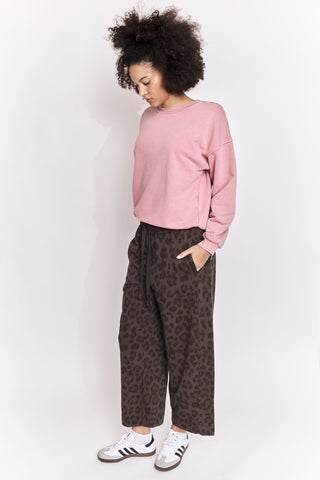 Jogging loose imprimé léopard