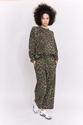 Jogging loose imprimé léopard