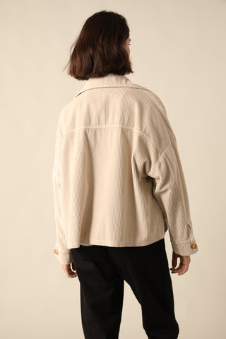 Veste boutonnée en velours