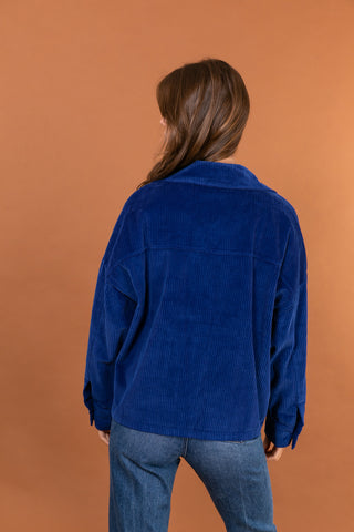 Veste boutonnée en velours