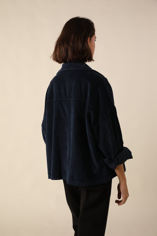 Veste boutonnée en velours