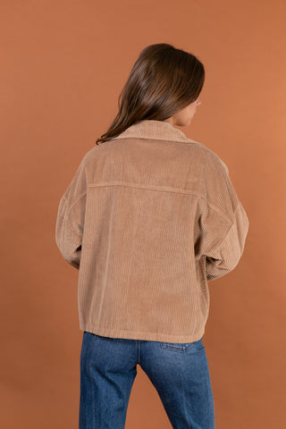 Veste boutonnée en velours