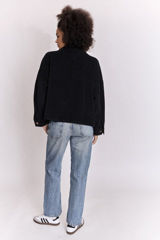 Veste boutonnée en velours