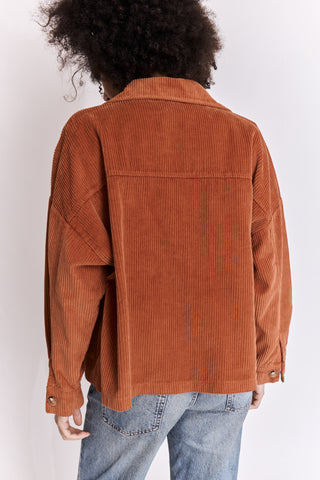 Veste boutonnée en velours