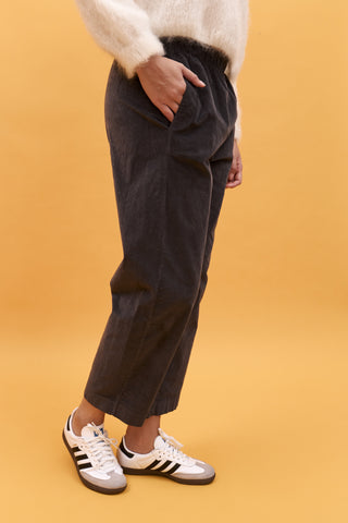 Pantalon magic en velours lisse