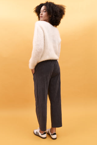 Pantalon magic en velours lisse