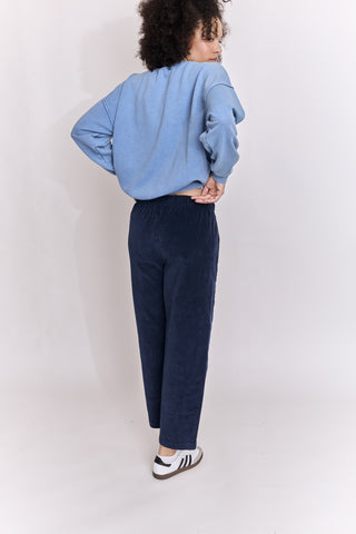 Pantalon magic en velours lisse