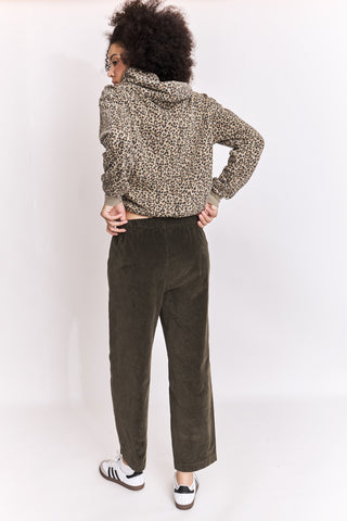 Pantalon magic en velours lisse