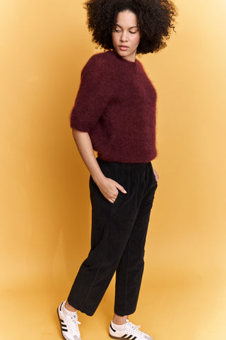 Pantalon magic en velours lisse