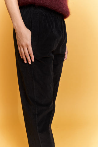 Pantalon magic en velours lisse