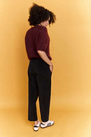 Pantalon magic en velours lisse