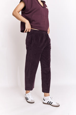 Pantalon magic en velours lisse