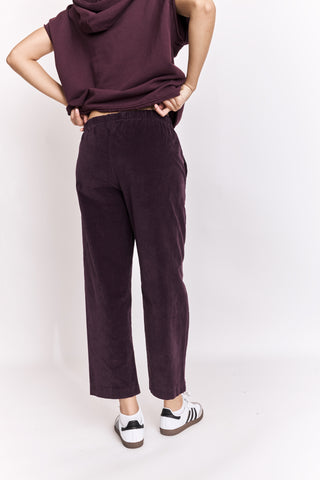 Pantalon magic en velours lisse
