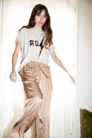 Pantalon fluide en soie