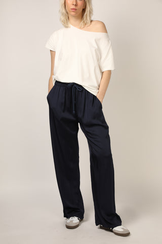Pantalon fluide en soie