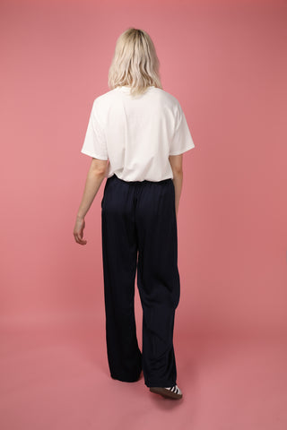 Pantalon fluide en soie