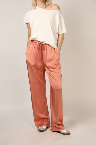 Pantalon fluide en soie