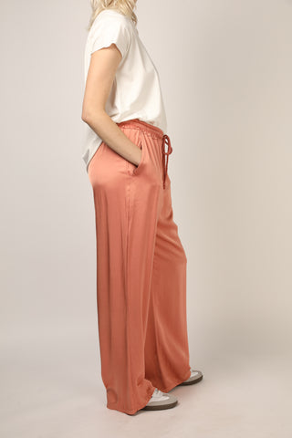 Pantalon fluide en soie