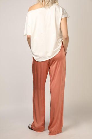 Pantalon fluide en soie