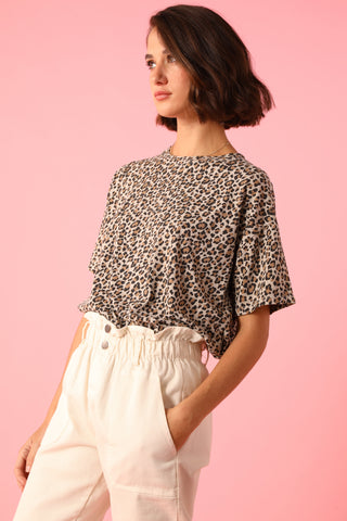 T-shirt léopard