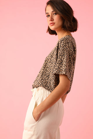 T-shirt léopard