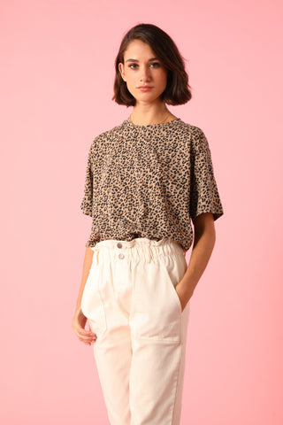 T-shirt léopard