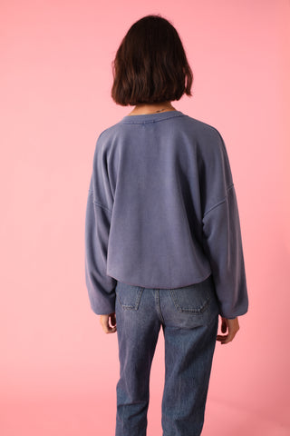 Sweatshirt délavé Amour manches longues