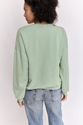 Sweatshirt délavé Amour manches longues