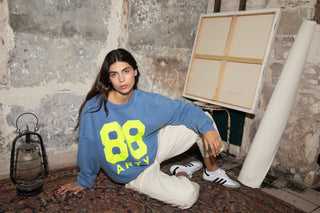 Sweatshirt délavé 88 ARTY manches longues