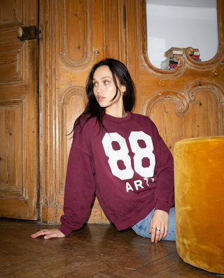 Sweatshirt délavé 88 ARTY manches longues