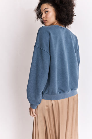 Sweatshirt délavé Soho manches longues