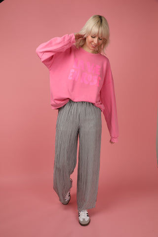 Sweatshirt délavé La Vie En Rose manches longues