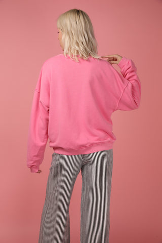 Sweatshirt délavé La Vie En Rose manches longues