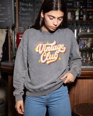 Sweatshirt délavé Vintage Club