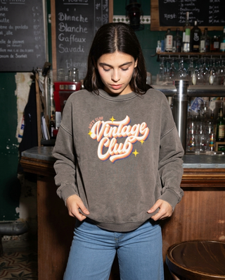 Sweatshirt délavé Vintage Club