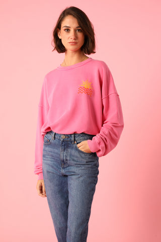 Sweatshirt délavé Island Life manches longues