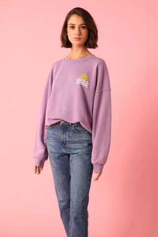 Sweatshirt délavé Island Life manches longues