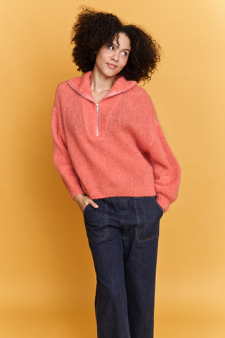 Pull camionneur en Kid Mohair