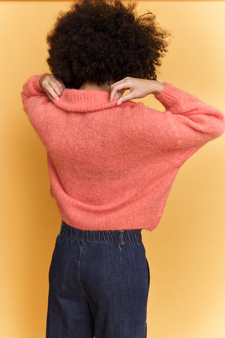 Pull camionneur en Kid Mohair