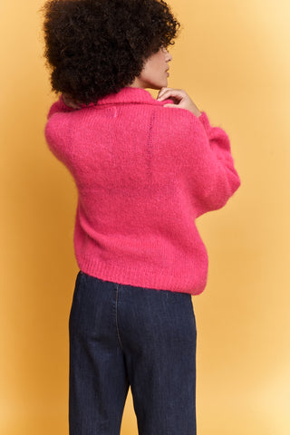 Pull camionneur en Kid Mohair