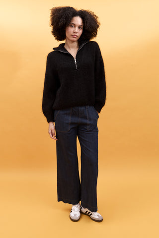 Pull camionneur en Kid Mohair