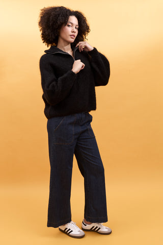 Pull camionneur en Kid Mohair