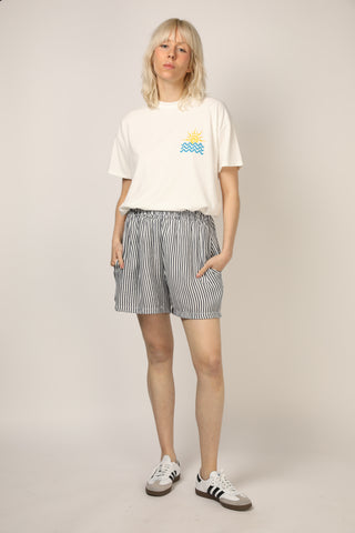 Short fluide rayé
